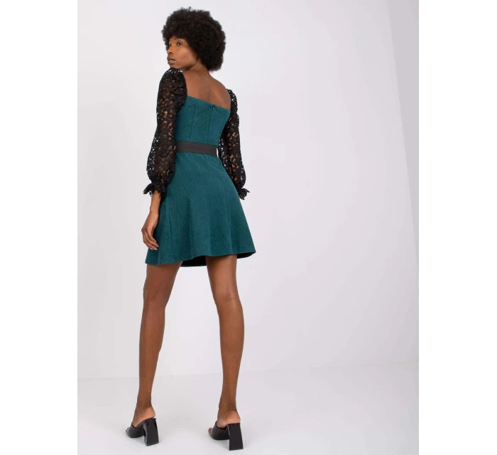 Šaty LK SK 508840.22X tmavo zelená