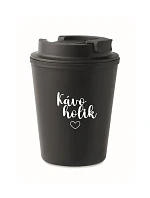 KÁVOHOLIK - černý termohrnek 300 ml