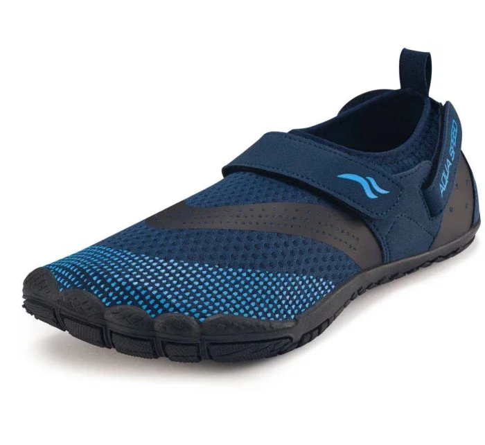 Plavecká obuv Agama tm. modrá-čierna - AQUA SPEED Plavecká obuv Agama tm. modrá-čierna - AQUA SPEED