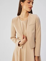 Dámska bunda S368 béžová - Stylove