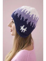 Dámská čepice fialová model 18752467 - K-Fashion Dámská čepice fialová model 18752467 - K-Fashion