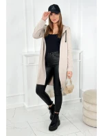 Bluza model 20541214 z kapturem beżowa - K-Fashion