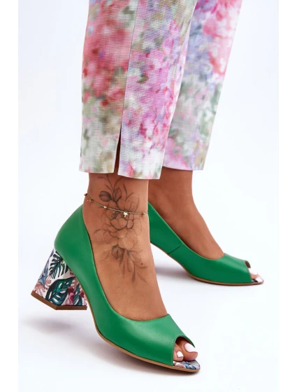 Kůže Boty S Ozdobným Lewski Shoes Zelené model 21626631 - Boto
