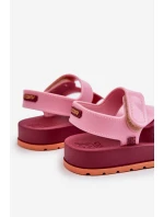 Dziecięce Sandałki Na Rzep Pachnące ZAXY LL385001 Różowe