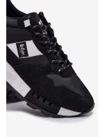 Sneakersy Męskie Na Platformie Lee Cooper LCJ-25-03-3378M Czarne