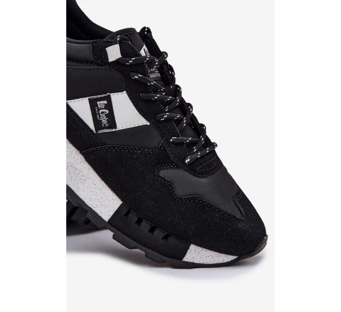 Sneakersy Męskie Na Platformie Lee Cooper LCJ-25-03-3378M Czarne