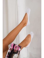 Skarpetki Stopki Damskie Balerinki Białe