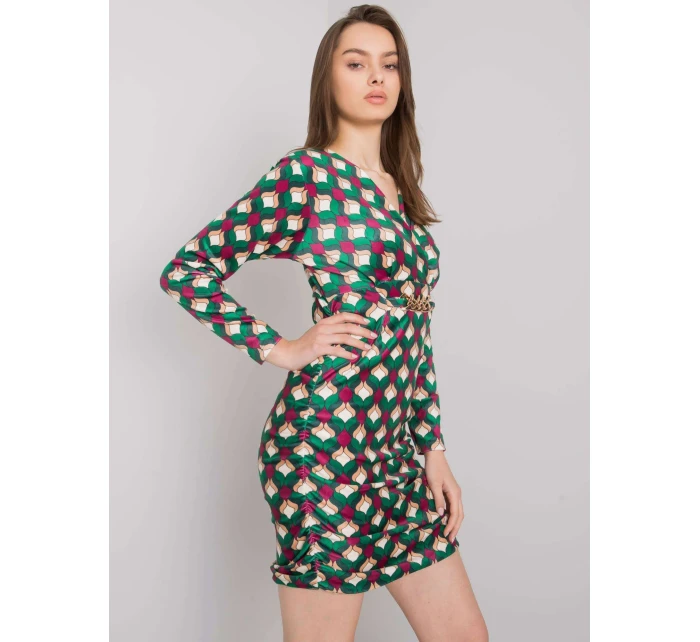 Šaty DHJ SK model 16265026 zelená - FPrice Šaty DHJ SK model 16265026 zelená - FPrice