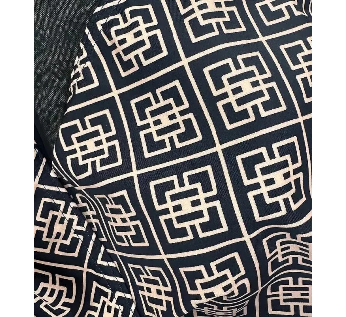 Dámske dvojdielne plavky Barbados 1 S730BA1-2 čierne s geometr. vzor - Self Dámske dvojdielne plavky Barbados 1 S730BA1-2 čierne s geometr. vzor - Self