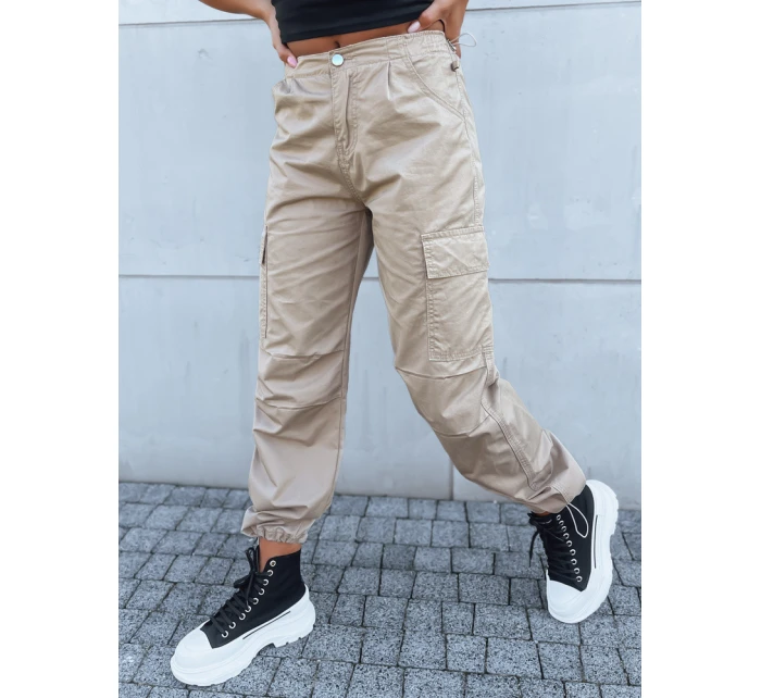 Dámské padákové kalhoty beige model 21970853 - FashionStreet