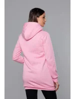 Růžová dámská klokaní mikina model 17789379 - J.STYLE Růžová dámská klokaní mikina model 17789379 - J.STYLE