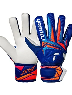 Reusch Attrakt Solid Junior Brankárske rukavice Blue 5672515 4126