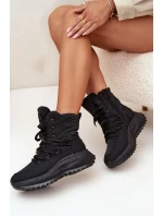 Dámské Sněhule Na Zip Big Star model 21706125 Černé - Big Star Shoes Dámské Sněhule Na Zip Big Star model 21706125 Černé - Big Star Shoes