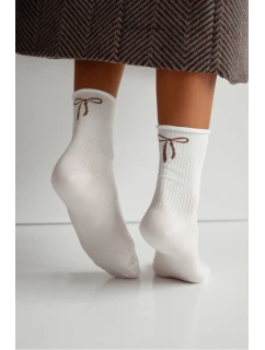 Dámské model 21875909 ponožky Frotte Ecru - Milena