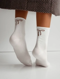 Dámské bezškrtové ponožky Frotte Ecru