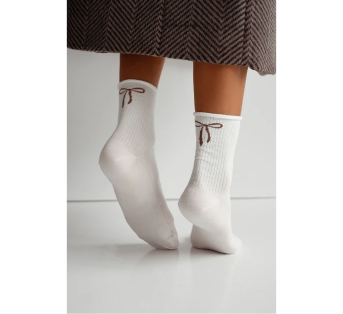 Dámské model 21875909 ponožky Frotte Ecru - Milena