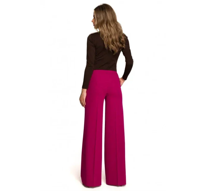 model 17678006 Široké kalhoty královská modř - STYLOVE model 17678006 Široké kalhoty královská modř - STYLOVE