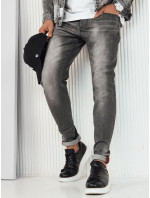 Pánske svetlosivé džínsové nohavice Dstreet UX4228