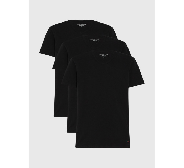 Pánske tričko 3 PACK V-NECK COTTON T-SHIRTS 2S87903767990 čierna - Tommy Hilfiger