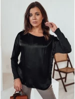 SILKINEA dámska blúzka oversize s príveskom čierna FashionStreet RY2668