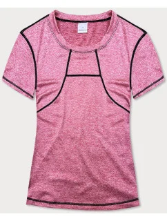 Růžové dámské sportovní tričko Tshirt s ozdobným model 18416126 - MADE IN ITALY