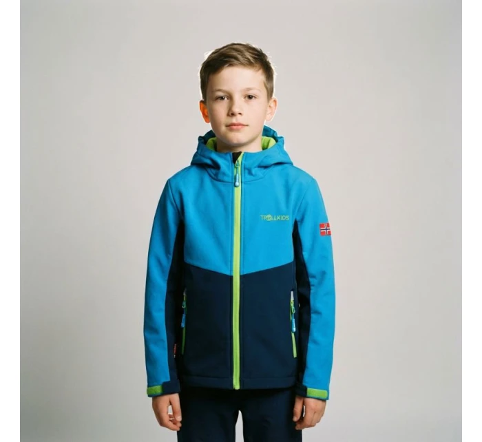 Trollkids Detská softshellová bunda Kristiansand Jacket blue/ navy (320-117) Trollkids Detská softshellová bunda Kristiansand Jacket blue/ navy (320-117)