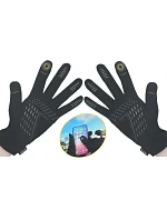 ZATEPLENÉ CYKLISTICKÉ RUKAVICE S DOTYKOVÝM DISPLEJOM SENIOR R.XL DUNLOP
