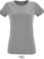 SOL'S Regent Fit Women Dámske tričko „Slim Fit“ 25.2758 sivá melírovaná