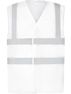 HVW 120 HiVis síťovaná bezpečnostní vesta model 22502219 white - Yoko