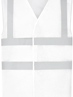 HVW 120 HiVis síťovaná bezpečnostní vesta model 22502219 white - Yoko