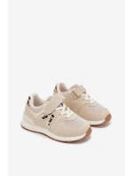 Dětské sportovní tenisky na suchý zip béžové Galisse