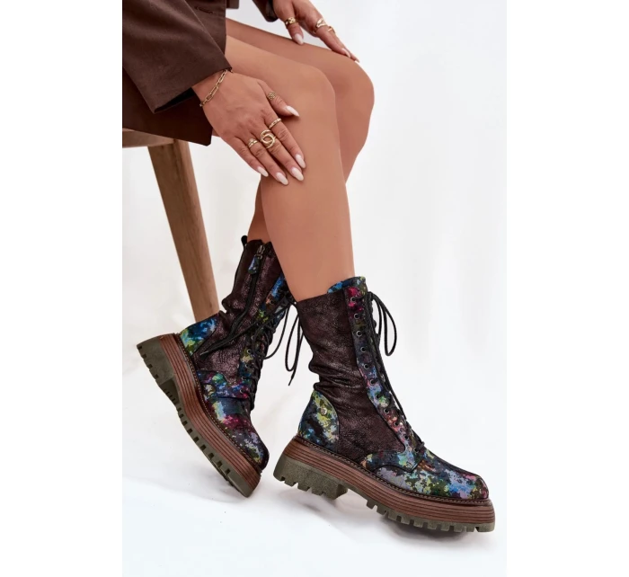 Šnurovací vyšší model 220497 Krok vo veľkom štýle