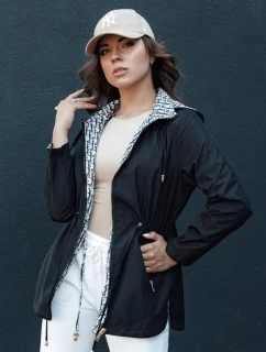 Dámska prechodná bunda parka s kapucňou BEGET black FashionStreet TY4406
