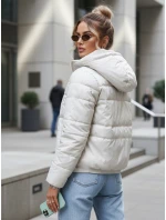 Kurtka damska pikowana z kapturem  model 22010038 - FashionStreet