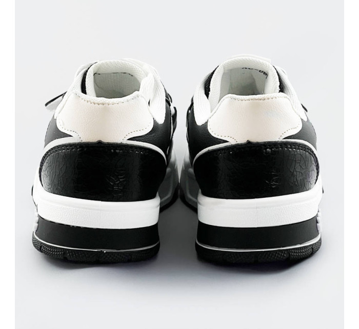Čierno-biele dámske dvojfarebné tenisky "adidasky" (AD-585)
