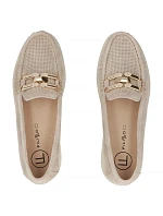 Béžové kožené mokasíny na  model 22097362 - FILIPPO