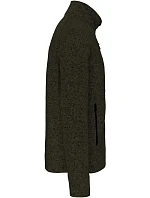 K Pánská melanžová pletená fleecová bunda 20. dark khaki melange model 22423033 - Kariban K Pánská melanžová pletená fleecová bunda 20. dark khaki melange model 22423033 - Kariban