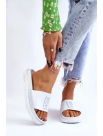 Dámské pantofle Big Star model 21609139 Bílé - Big Star Shoes Dámské pantofle Big Star model 21609139 Bílé - Big Star Shoes