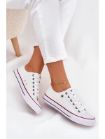 Trampki Damskie Niskie Big Star DD274A232 Białe Trampki Damskie Niskie Big Star DD274A232 Białe