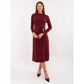 Sukienka IT SK model 21768598 bordowy - FPrice Sukienka IT SK model 21768598 bordowy - FPrice