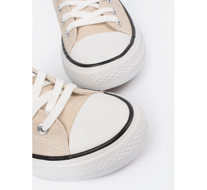 Klasické  tenisky dámské Jasnobeżowy bez podpatku