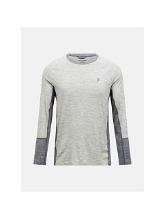 Termotričko PEAK PERFORMANCE Magic Crew Wool-blend Baselayer Men, sivé