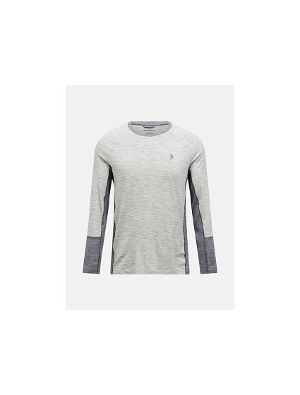 Termotričko PEAK PERFORMANCE Magic Crew Wool-blend Baselayer Men, sivé