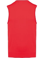 K Pánská svetrová vesta s výstřihem do V 20.K red model 22422566 - Kariban