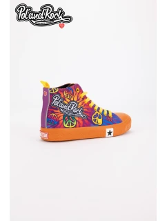 Trampki Pol'and'Rock Festival X Big Star SS174502 Pomarańczowe
