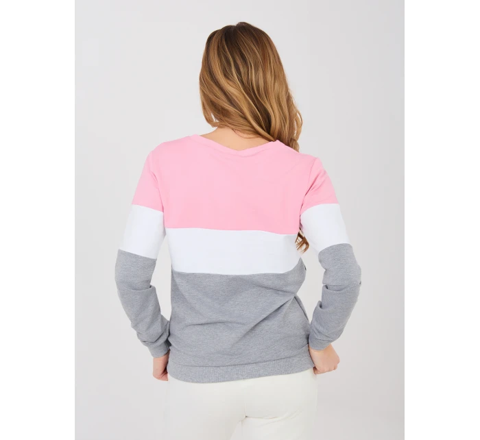 Mikina RV BL 5787.15X sivo-ružová