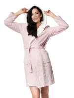 Dámsky vaflový župan 38268-39X Light Pink - Henderson Ladies