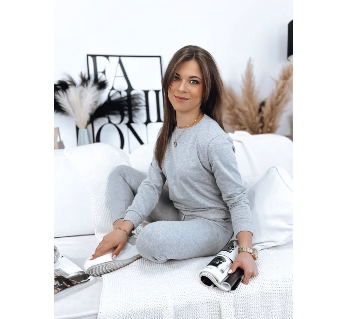 MILIAN dámská tepláková souprava světle šedá Dstreet model 21967780 - FashionStreet