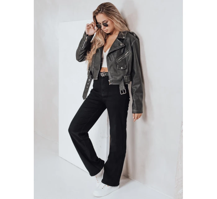 Dámské široké džíny černé model 21992488 - Dstreet Dámské široké džíny černé model 21992488 - Dstreet