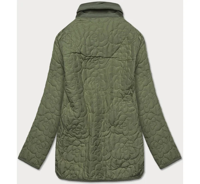 Tenká zelená dámská bunda s ozdobným prošíváním model 15834472 - Ann Gissy